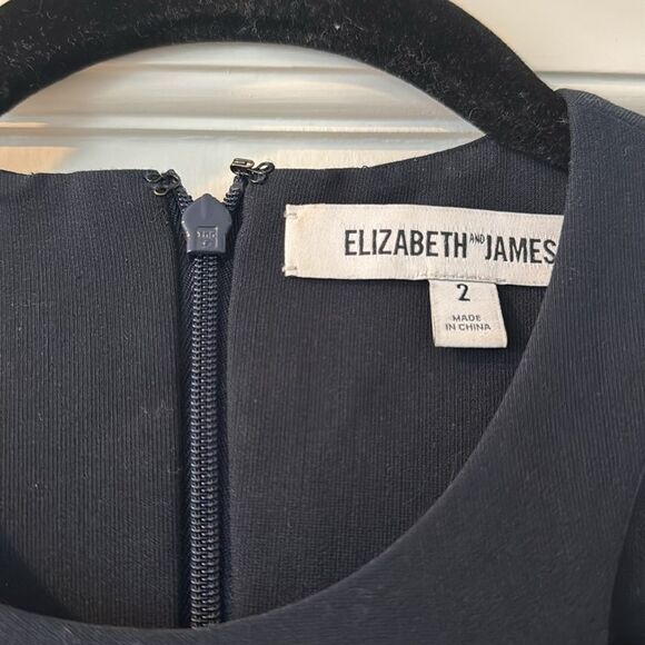Elizabeth and James Keaton Dress Navy Size 2 - Picture 4 of 6